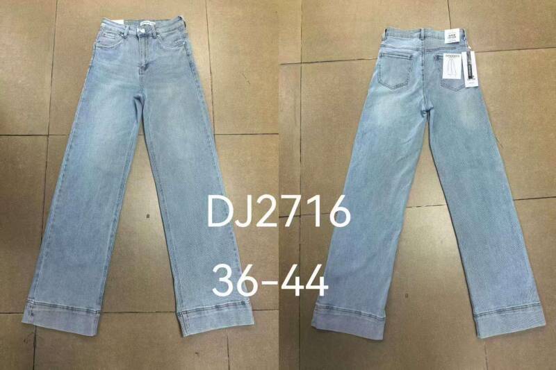 Spodnie damskie jeansy Roz 36-44, 1 Kolor Paczka 10 szt