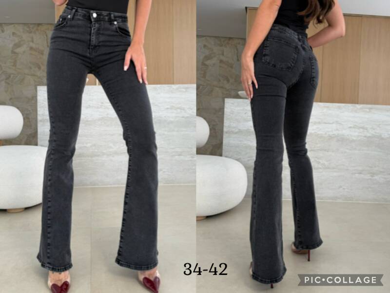 Spodnie jeansy damskie Roz 34-42, 1 Kolor Paczka 10 szt