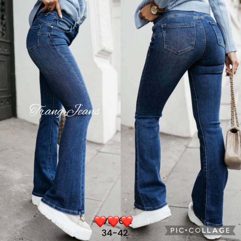 Spodnie jeansy damskie Roz 34-42, 1 Kolor Paczka 10 szt