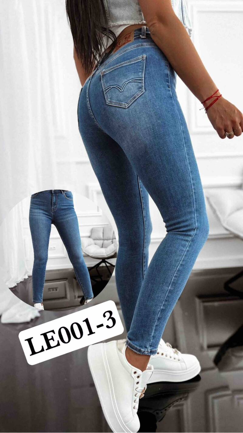 Spodnie jeansy damskie Roz 34-42, 1 Kolor Paczka 10 szt