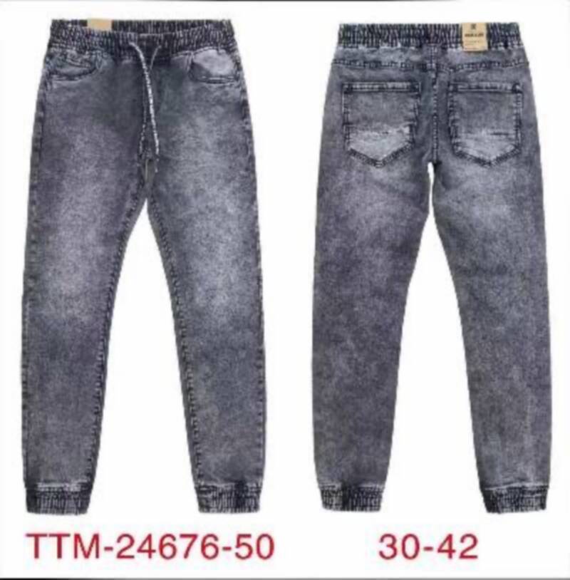 Spodnie jeansy meskie Roz 30-42, 1 Kolor Paczka 10 szt