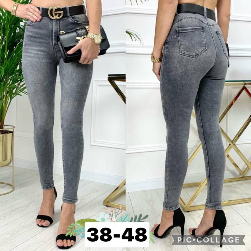 Spodnie jeansy damskie Roz 38-48, 1 Kolor Paczka 10 szt