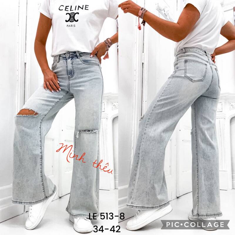 Spodnie jeansy damskie Roz 34-42, 1 Kolor Paczka 10 szt