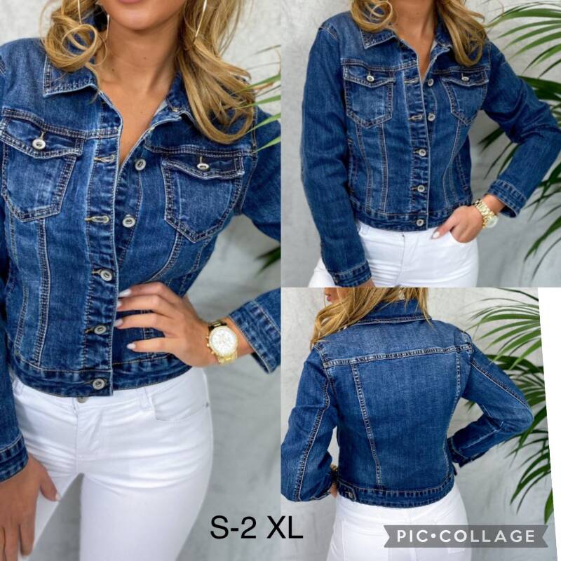 Kurtki damskie jeansy Roz S-2XL, 1 Kolor Paczka 10 szt