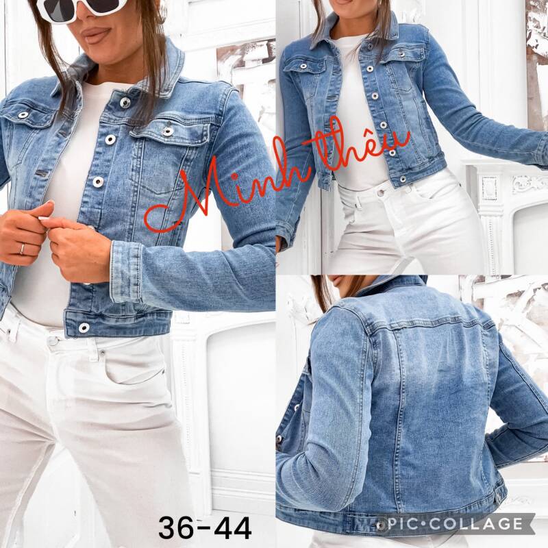 Kurtki damskie jeansy Roz 36-44, 1 Kolor Paczka 10 szt