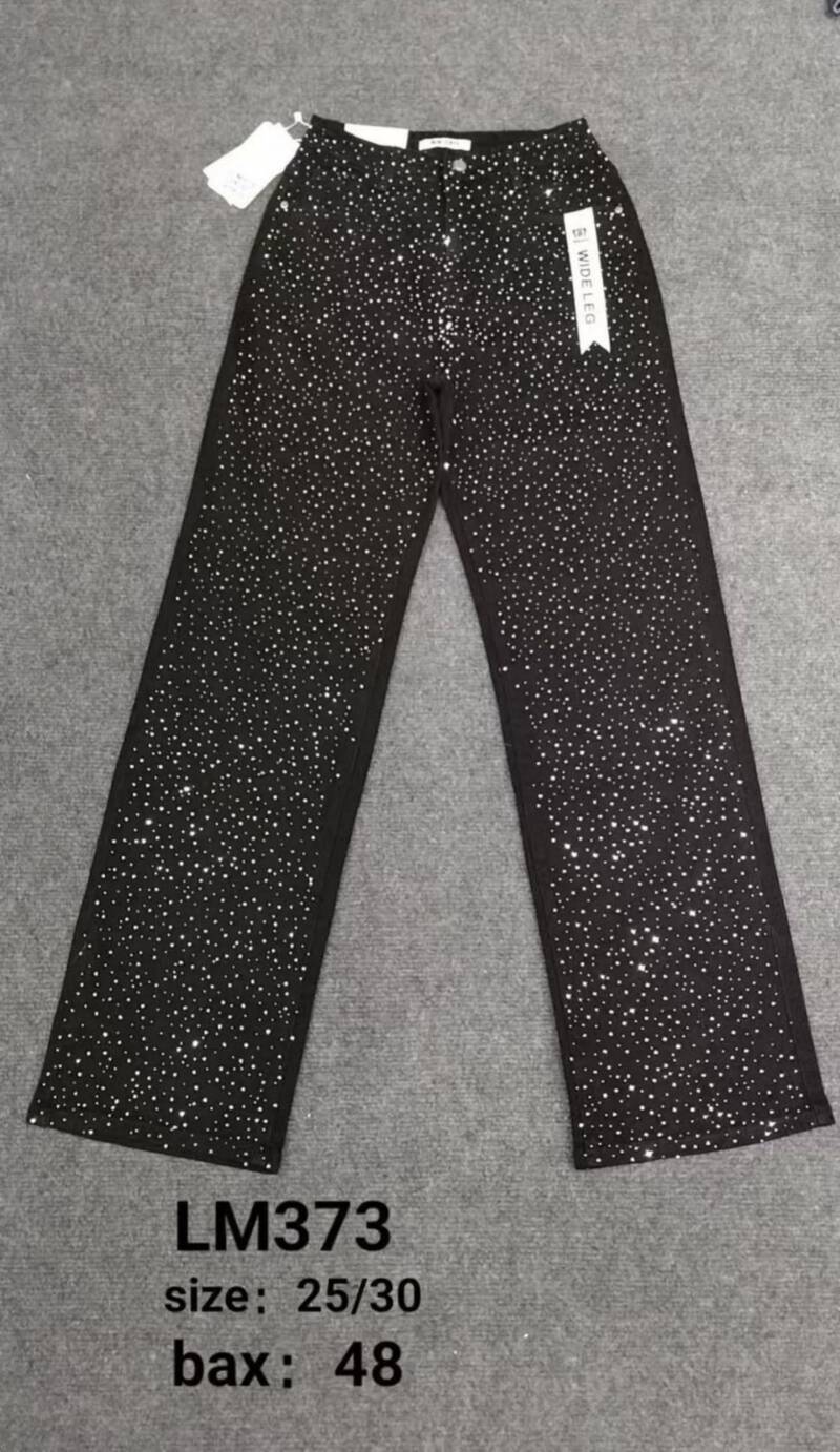 Spodnie damskie jeansy Roz 25-30, 1 Kolor Paczka 12 szt
