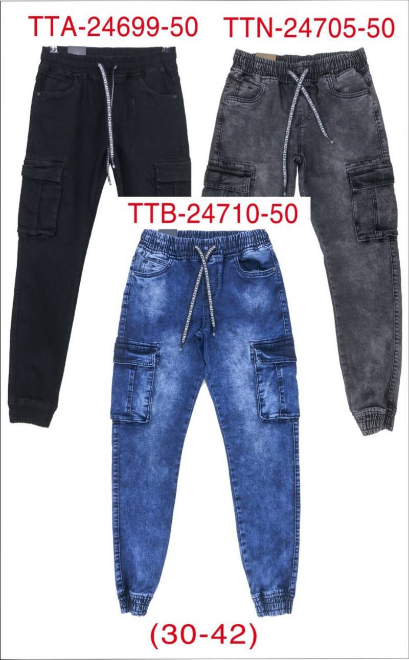 Spodnie jeansy meskie Roz 30-42, 1 Kolor Paczka 10 szt