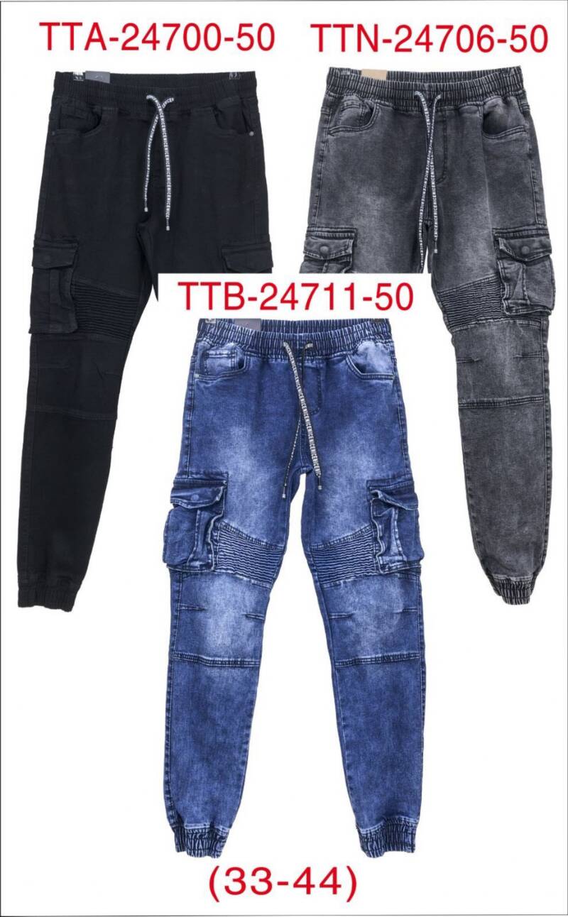 Spodnie jeansy meskie Roz 30-44, 1 Kolor Paczka 10 szt