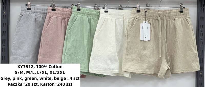 Szorty damskie Roz S-2XL, Mix Kolor Paczka 20 szt