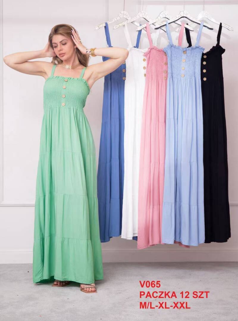 Sukienki damskie Roz M/L-XL-2XL, Mix Kolor .Paczka 12 szt