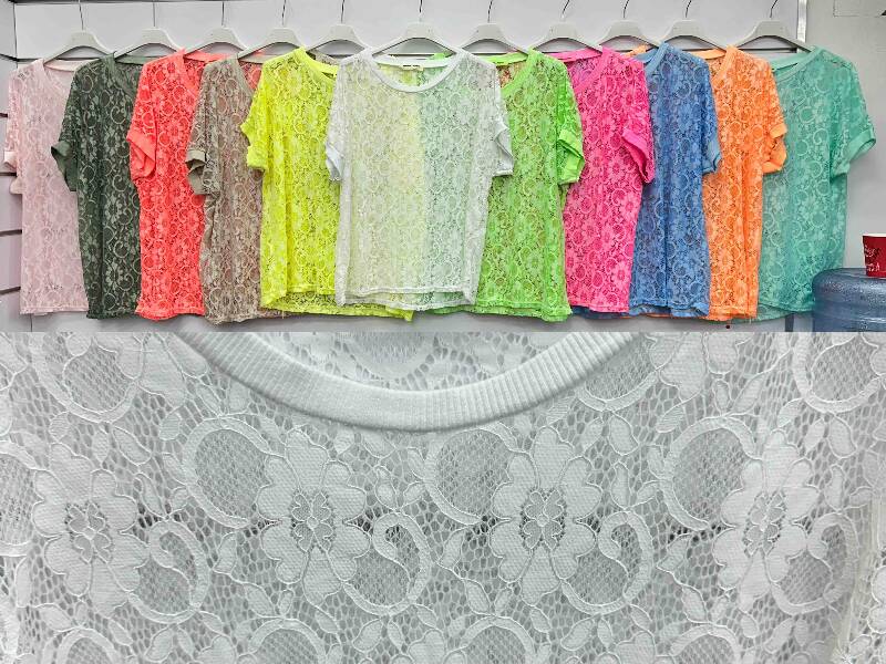 Bluzki damskie (Włoskie produkt) Roz Standard, Mix Kolor Paczka 5 szt