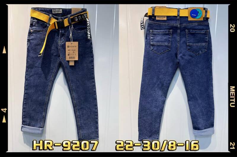 Spodnie chłopięca jeans Roz 8-16, 1 Kolor .Paczka 10 szt