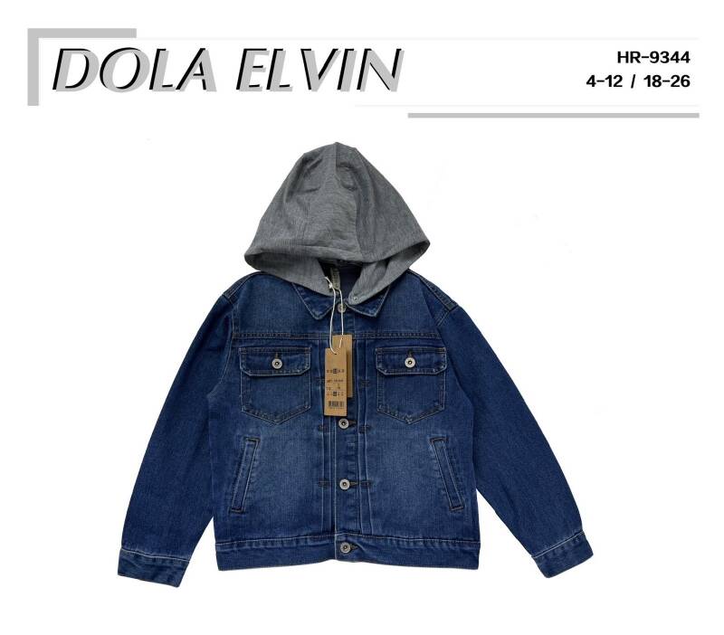 Kurtka chłopięca jeans Roz 4-12, 1 Kolor .Paczka 10 szt