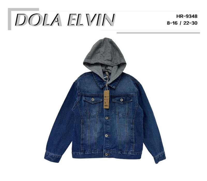 Kurtka chłopięca jeans Roz 8-16, 1 Kolor .Paczka 10 szt