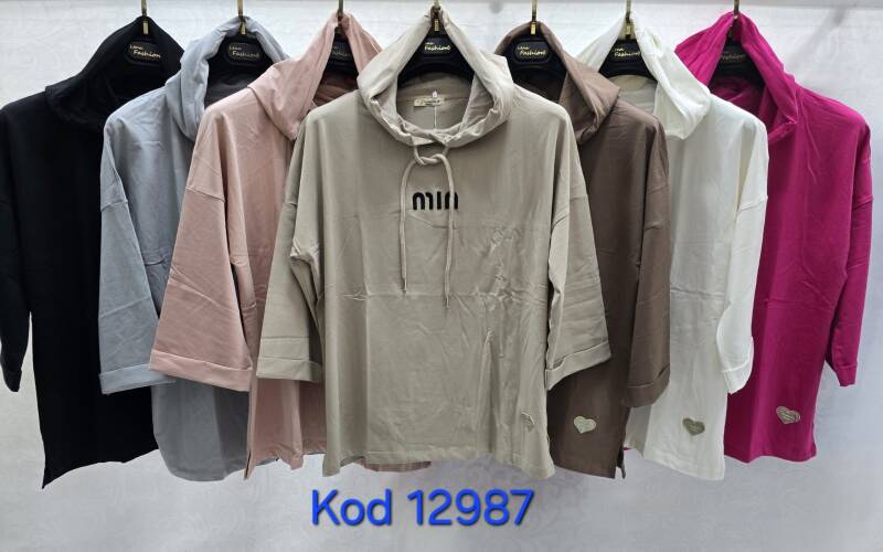 Bluza damska (Turecki produkt) Roz Standard, Mix Kolor .Paczka 12 szt