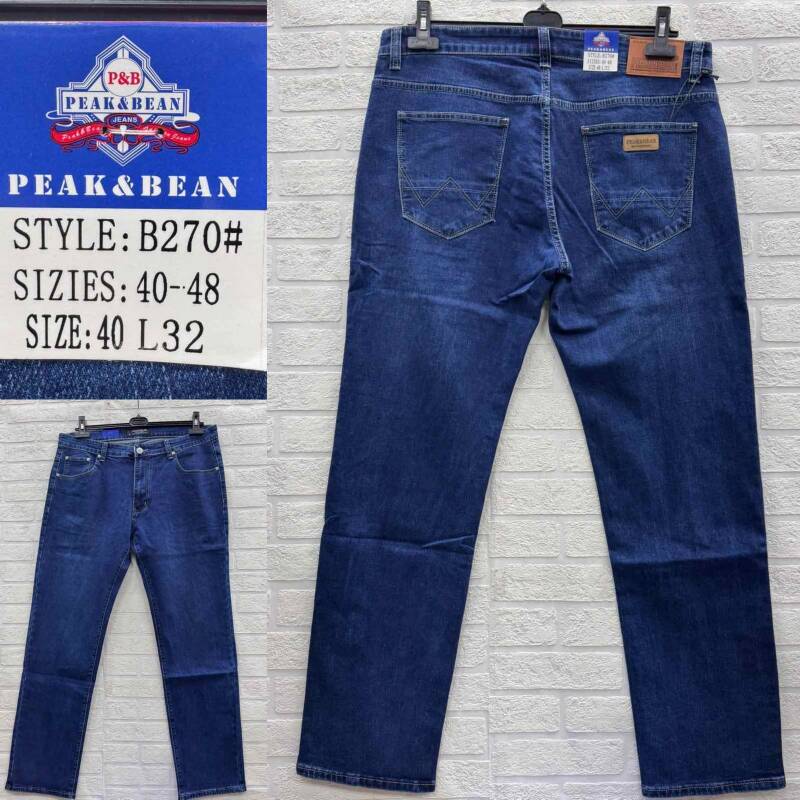 Spodnie jeansy meskie Roz 40-48, 1 Kolor Paczka 10 szt
