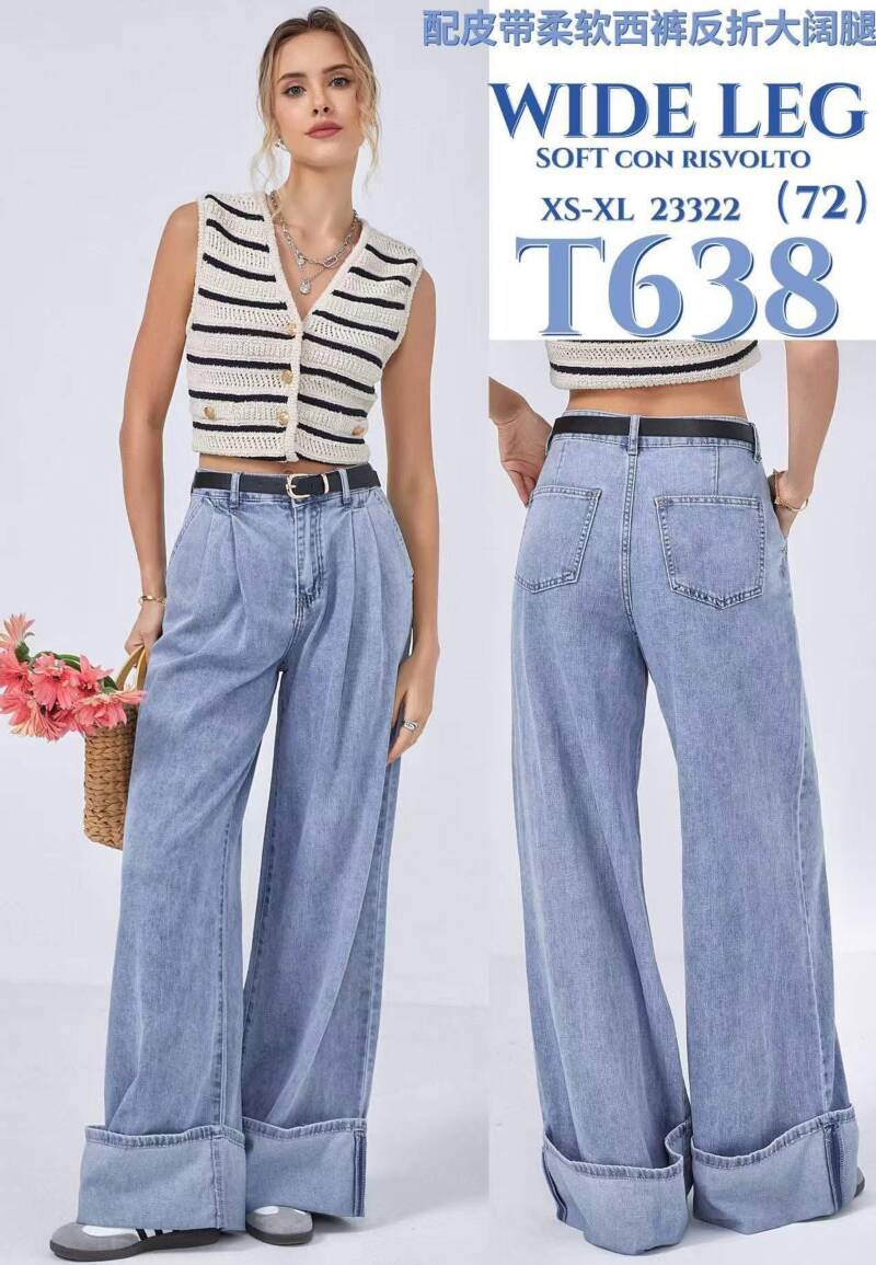Spodnie damskie jeans Roz XS-XL, 1 Kolor .Paczka 12 szt