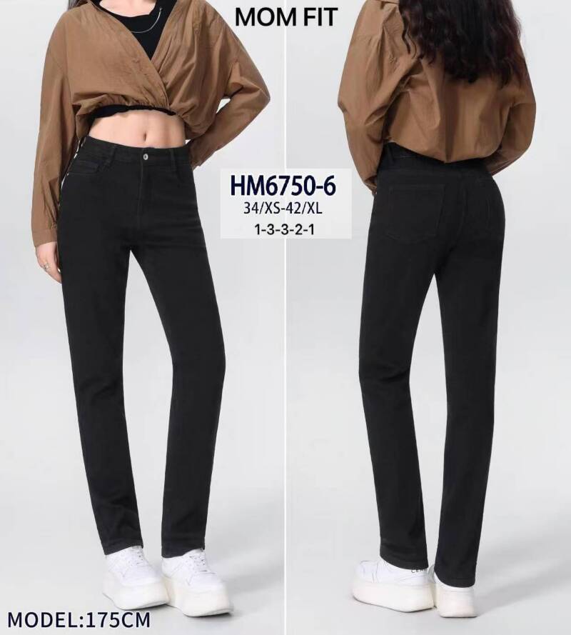 Spodnie damskie jeans Roz XS-XL, 1 Kolor .Paczka 10 szt