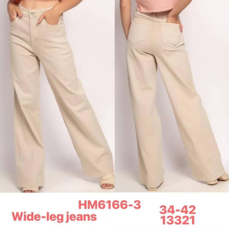 Spodnie damskie jeans Roz 34-42, 1 Kolor .Paczka 10 szt