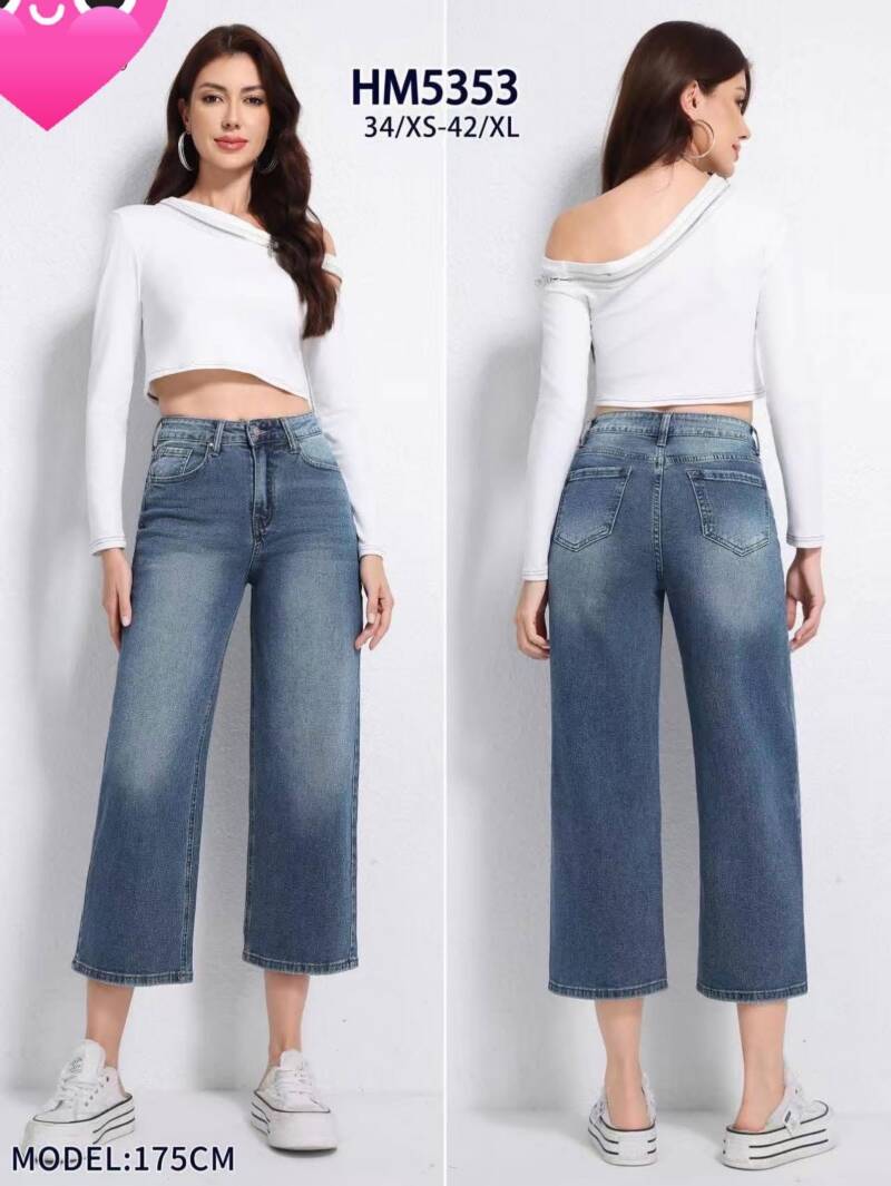 Spodnie damskie jeans Roz XS-XL, 1 Kolor .Paczka 10 szt