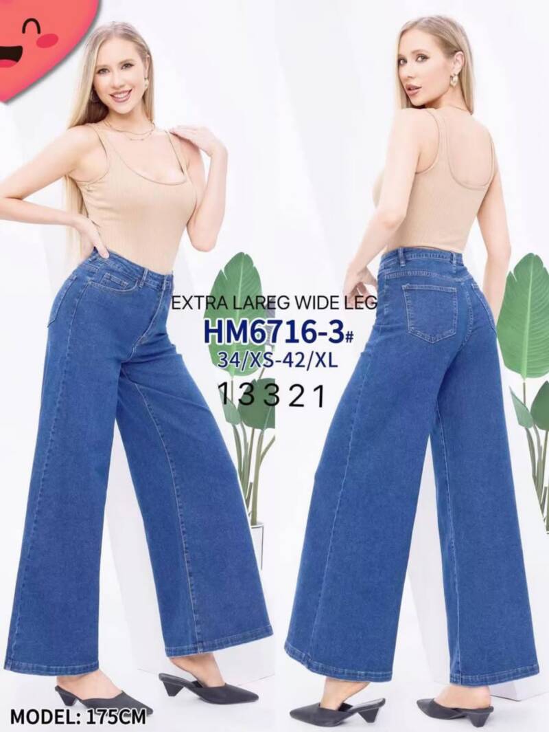Spodnie damskie jeans Roz XS-XL, 1 Kolor .Paczka 10 szt
