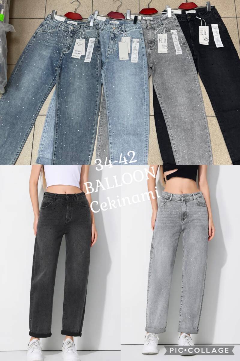 Spodenki damskie jeans Roz 34-42, 1 Kolor Paczka 10 szt