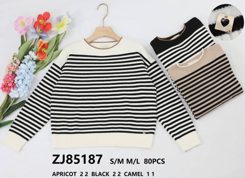 Swetry damskie (Francja produkt) Roz S/M-M/L, Mix Kolor .Paczka 10 szt