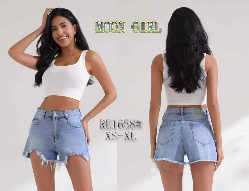 Szorty damskie jeans Roz XS-XL, 1 Kolor .Paczka 10 szt