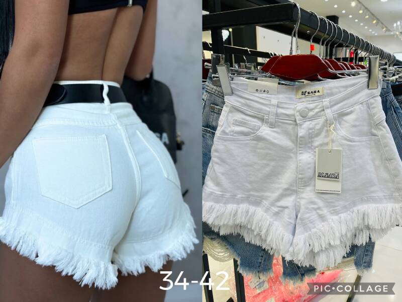 Szorty damskie jeans Roz 34-42, 1 Kolor .Paczka 10 szt