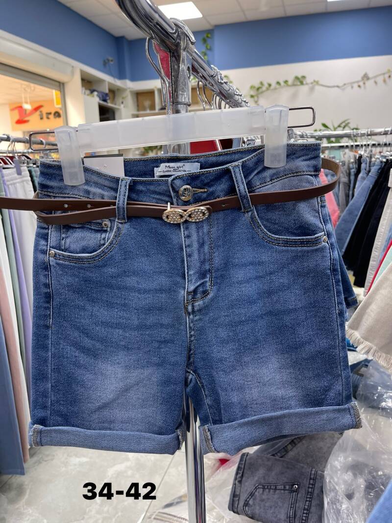 Szorty damskie jeans Roz 34-42, 1 Kolor .Paczka 10 szt