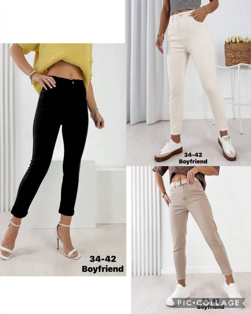 Spodnie damskie jeans Roz 34-42, 1 Kolor .Paczka 10 szt