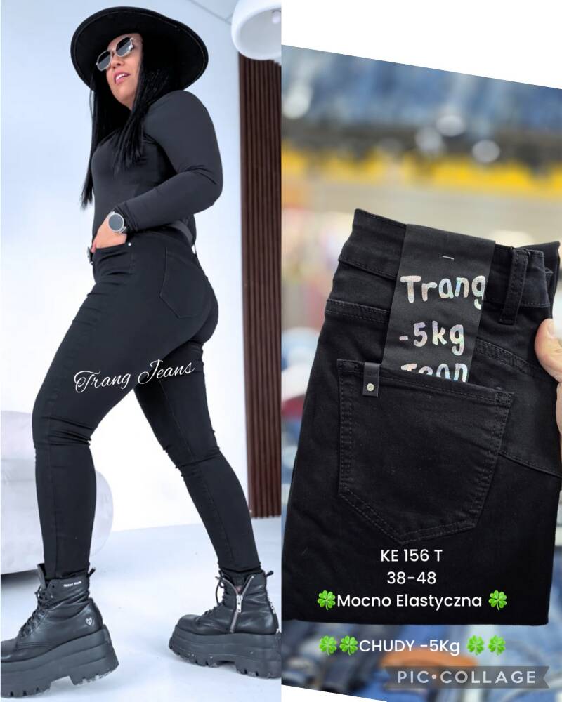 Spodnie damskie jeans Roz 34-42, 1 Kolor .Paczka 10 szt