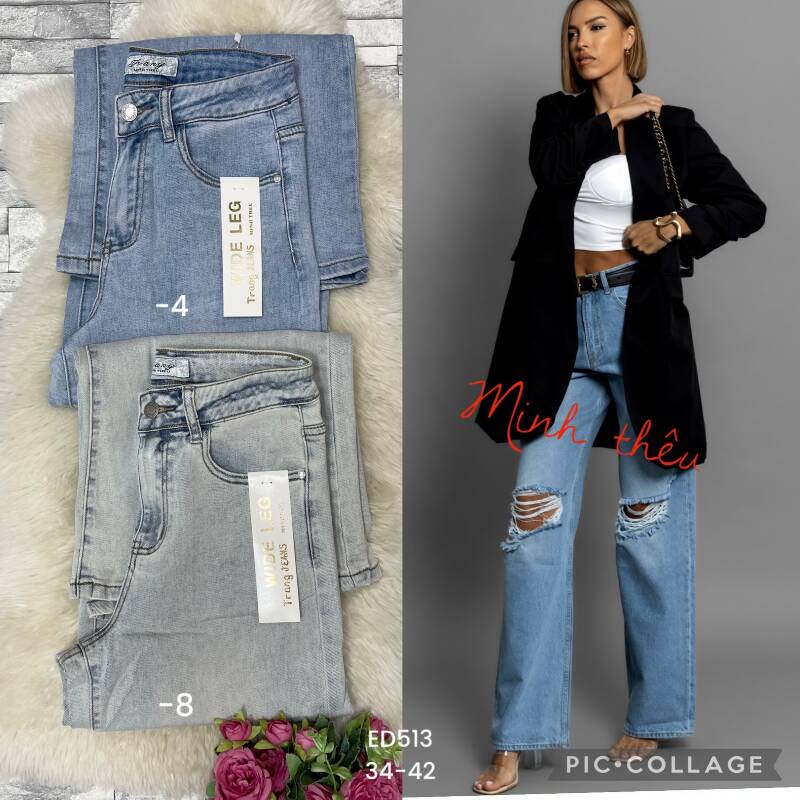 Spodnie damskie jeans Roz 34-42, 1 Kolor .Paczka 10 szt