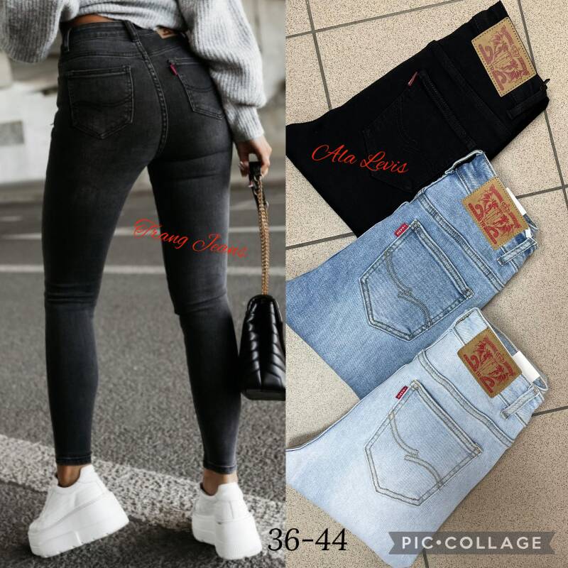 Spodnie damskie jeans Roz 36-44, 1 Kolor .Paczka 10 szt