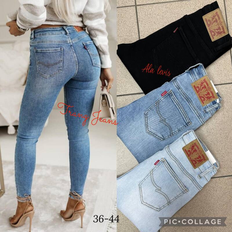 Spodnie damskie jeans Roz 36-44, 1 Kolor .Paczka 10 szt