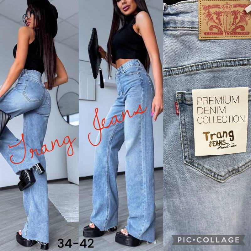 Spodnie damskie jeans Roz 34-42, 1 Kolor .Paczka 10 szt