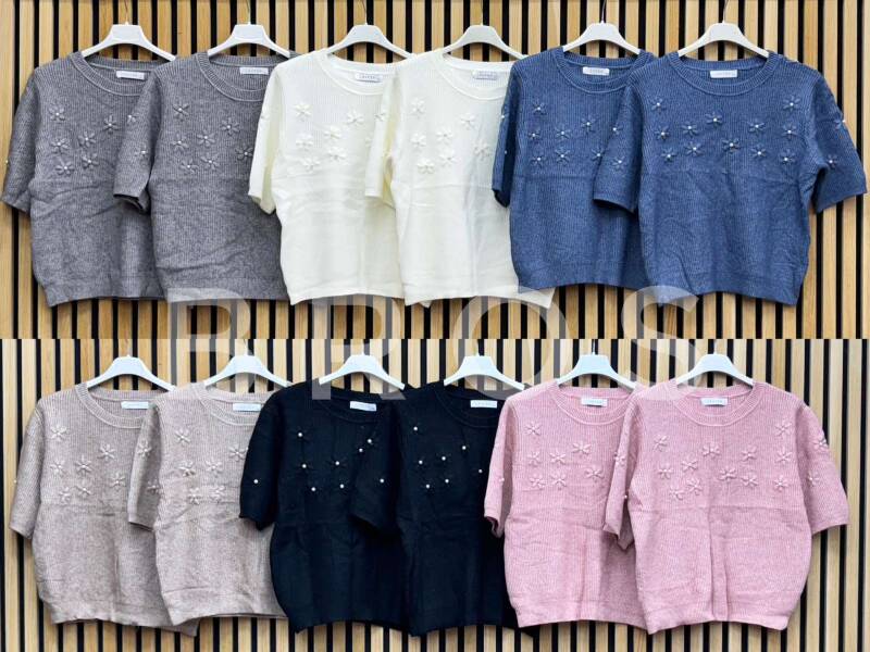 Bluzki damskie (Włoskie produkt) Roz Standard, Mix Kolor Paczka 5 szt