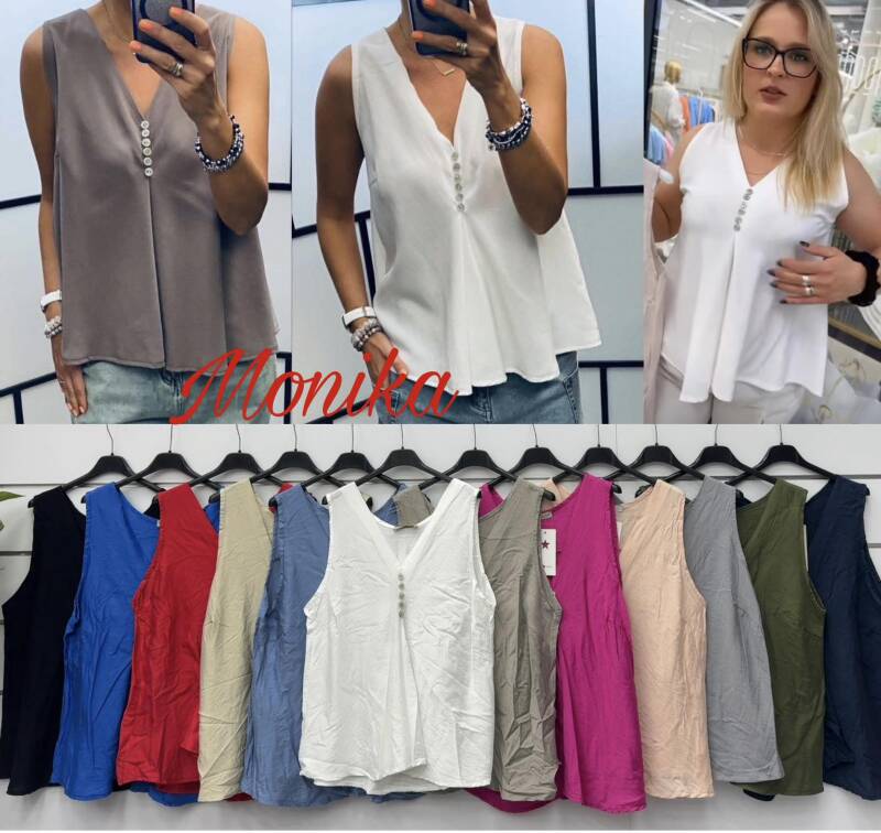Bluzki damskie (Włoskie produkt) Roz Standard, Mix Kolor Paczka 5 szt