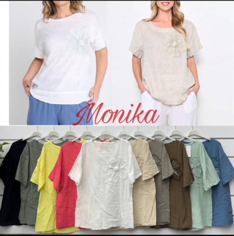 Bluzki damskie (Włoskie produkt) Roz Standard, Mix Kolor Paczka 5 szt