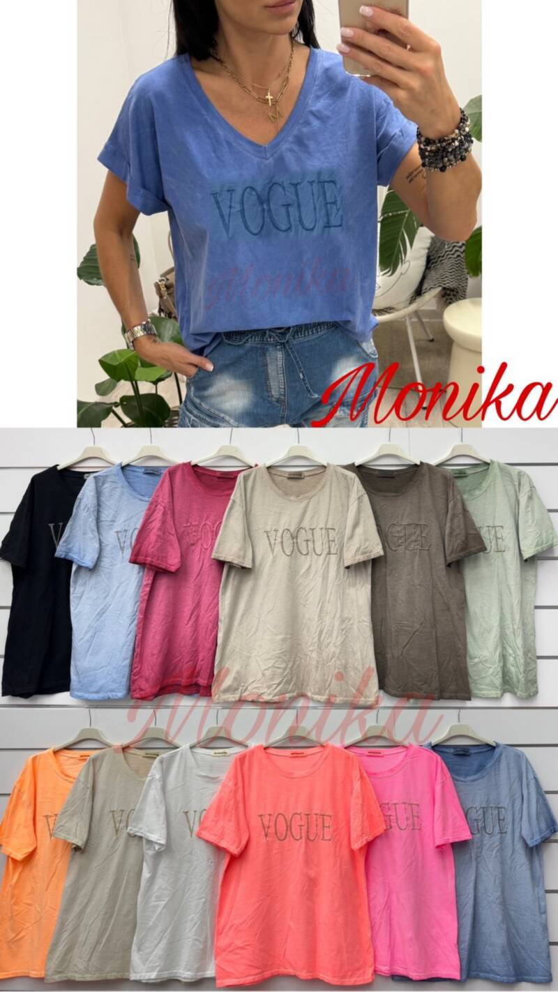 Bluzki damskie (Włoskie produkt) Roz Standard, Mix Kolor Paczka 5 szt