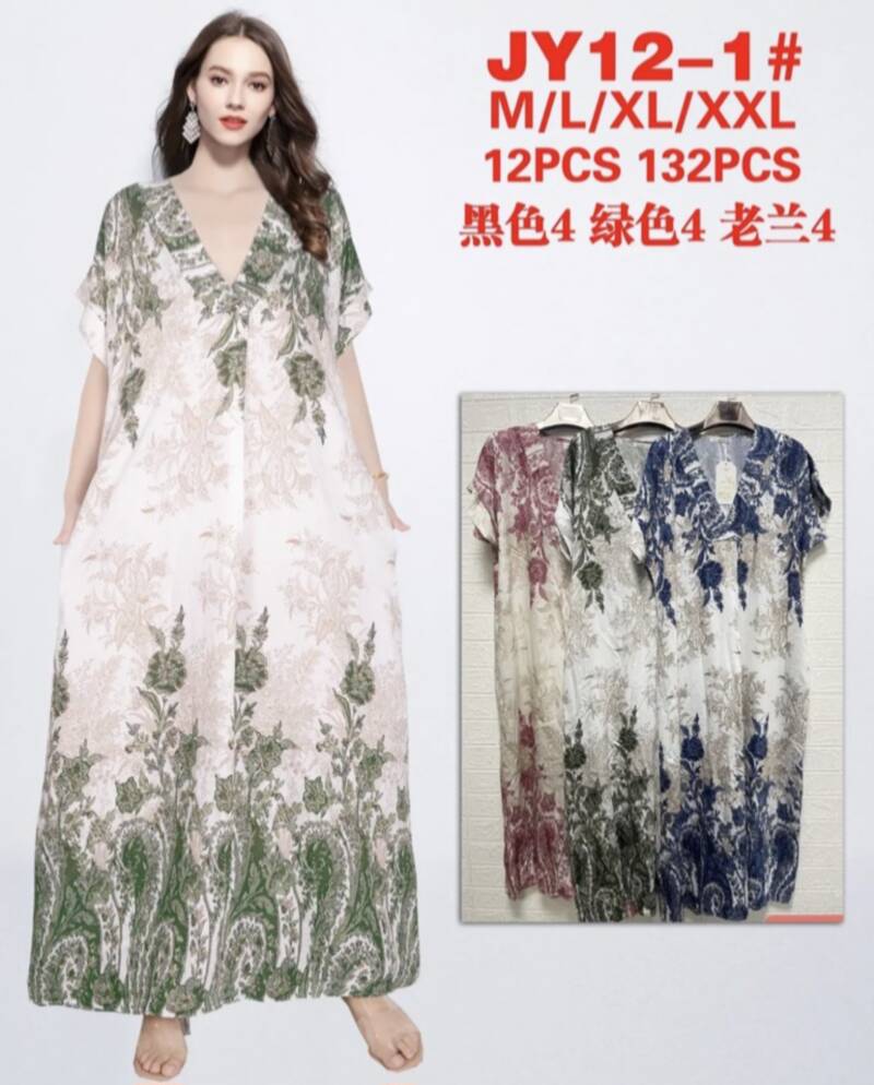 Sukienki damskie Roz M/L-XL-2XL, Mix Kolor Paczka 12 szt