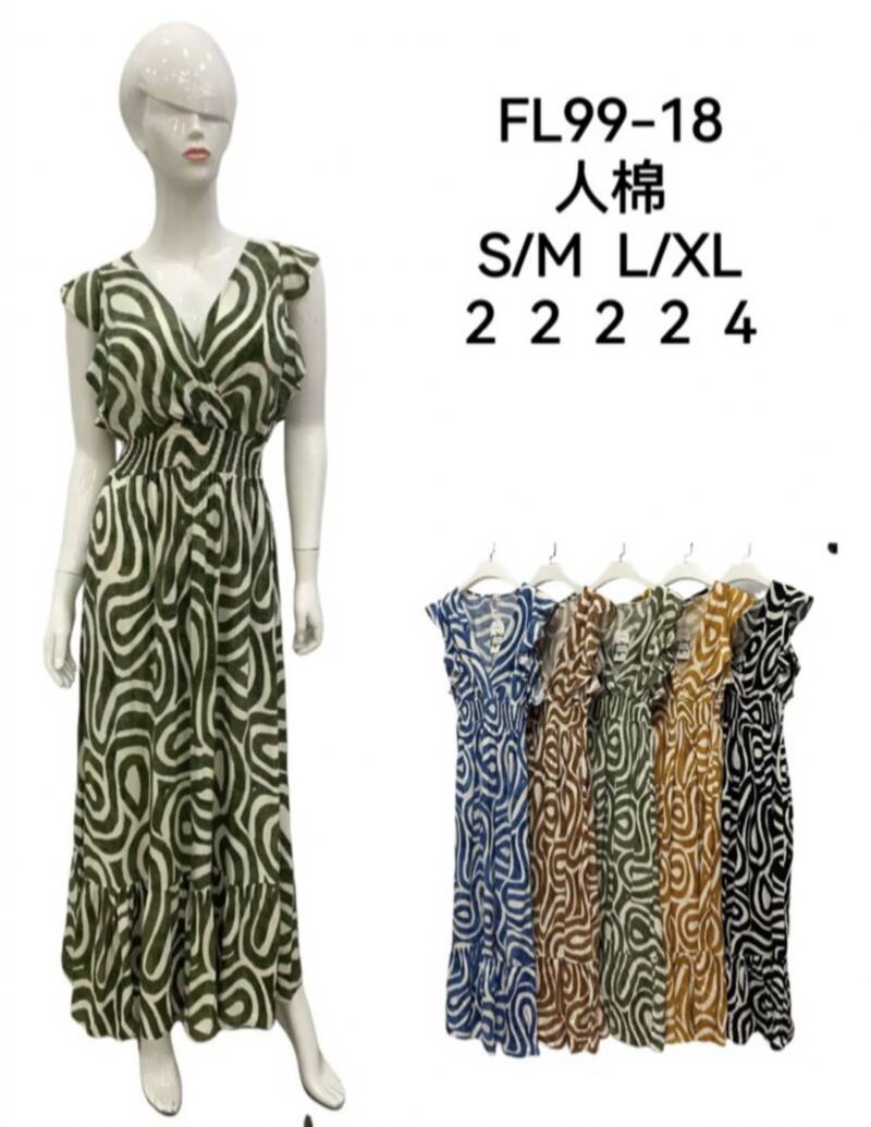 Sukienki damskie Roz S/M-M/L, Mix Kolor Paczka 12 szt