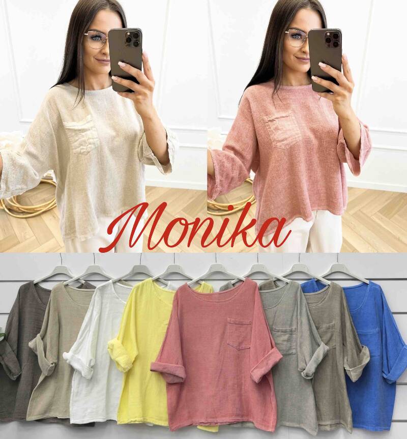 Bluzki damskie (Włoskie produkt) Roz Standard, Mix Kolor Paczka 5 szt
