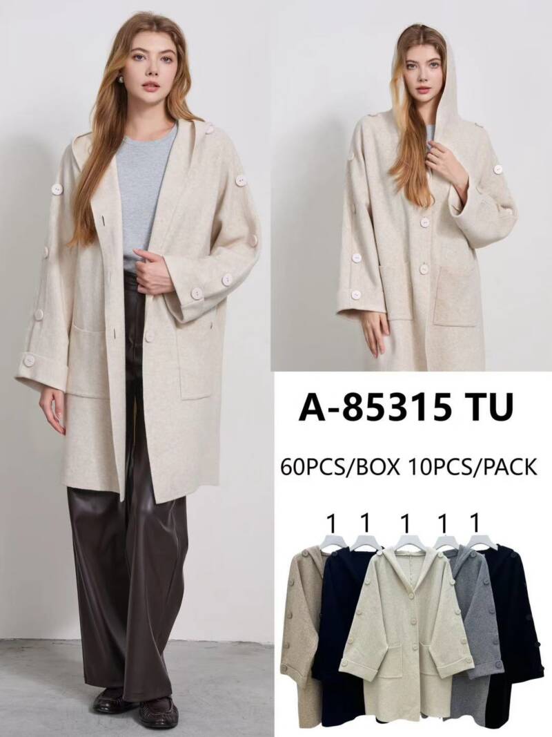 Płaszcze damskie Roz Standard, Mix Kolor Paczka 10 szt