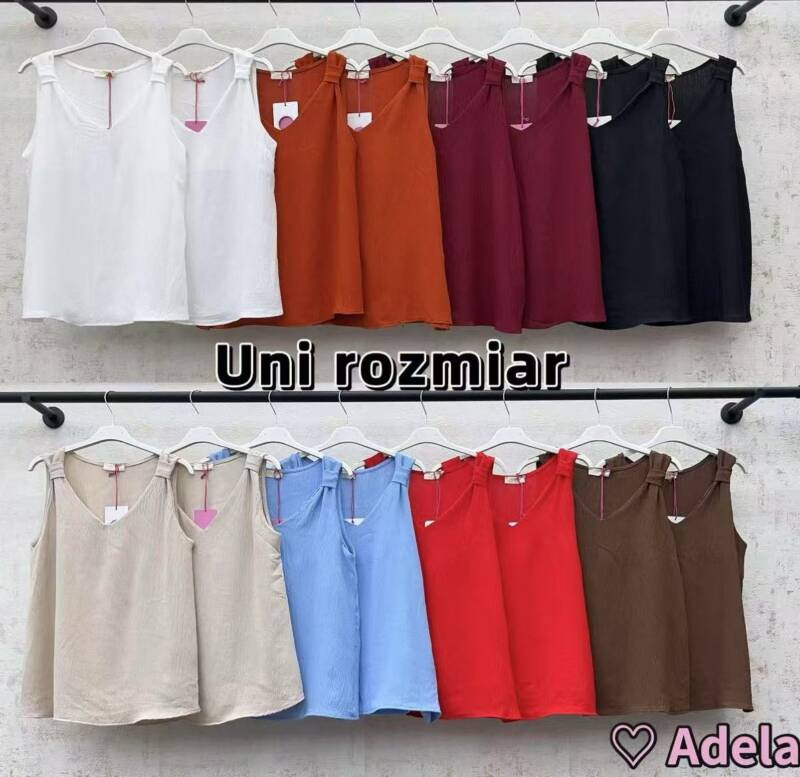  Bluzki damskie (Włoskie produkt) Roz Standard, Mix Kolor Paczka 5 szt