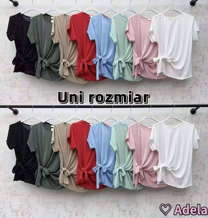  Bluzki damskie (Włoskie produkt) Roz Standard, Mix Kolor Paczka 5 szt