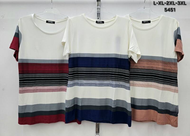 Bluzki damskie Roz L-3XL, Mix Kolor Paczka 12 szt