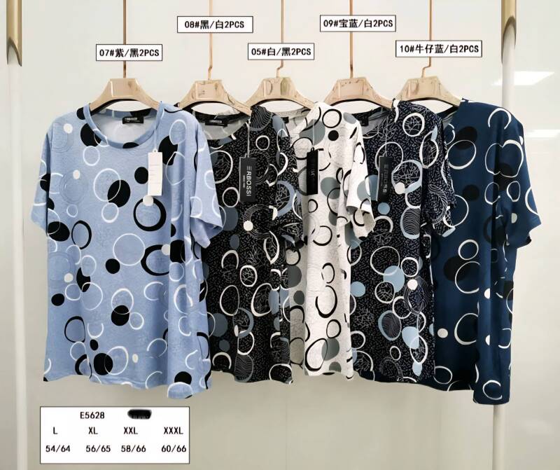 Bluzki damskie Roz L-3XL, Mix Kolor Paczka 10 szt