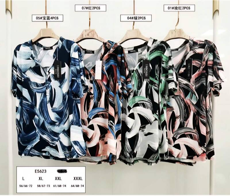 Bluzki damskie Roz L-3XL, Mix Kolor Paczka 10 szt