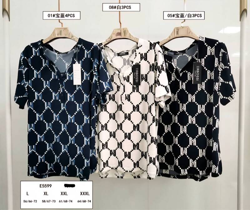 Bluzki damskie Roz L-3XL, Mix Kolor Paczka 10 szt